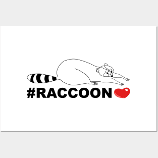 Hashtag Raccoon Posters and Art